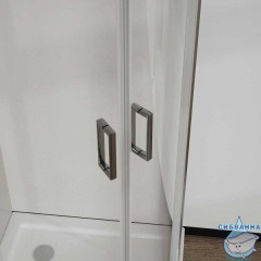 Душевое ограждение Vincea Сити 80x80 профиль хром, стекло прозрачное VSQ-5CT800CL