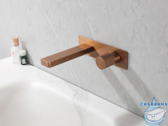 Смеситель ABBER Rund AF8712MRG для раковины скрытого монтажа, розовое золото матовое