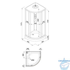 Душевая кабина Тритон Вельвет А 80х80