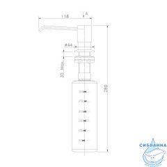 Дозатор для жидкого мыла Lemark LM8201GMN