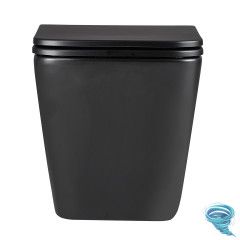 Унитаз подвесной безободковый Lemark Florex 9612002 с сиденьем быстросъемным Soft Close (микролифт)