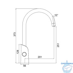 Смеситель для кухни Gappo G4303-6 (хром/черный)