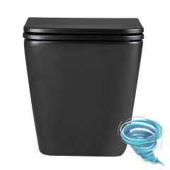 Унитаз подвесной безободковый Lemark Florex 9612002 с сиденьем быстросъемным Soft Close (микролифт)