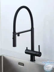 Смеситель кухни Gappo G4397-56 (черный матовый)