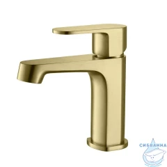 Смеситель для раковины Aquatek Оберон AQ1210BG (золото шлифованное)