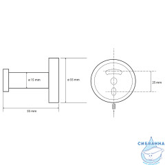 Крючок Bemeta 104106062