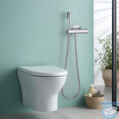 Смеситель с гигиеническим душем Aquatek Оберон AQ1027CR (хром)