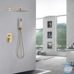 Душевая система Abber Daheim 250 1 режим AF8219G (золото матовое)