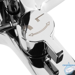 Смеситель для ванны Milardo Atlantic ATLSBC0M02 с душевым гарнитуром (хром)