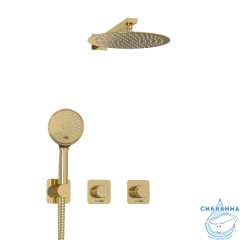 Душевая система Wasserkraft 250 1 режим A7651.303.183.208.280.197.207 (золото глянцевое)
