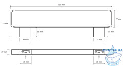 Полотенцедержатель Bemeta Nero 135004100