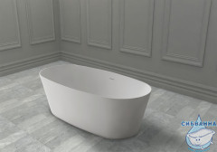 Ванна из искусственного камня ABBER Stein 160x80 AS9606