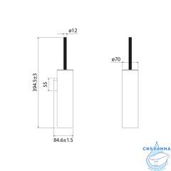 Ёршик, нержавеющая сталь, Дюна (Duna), хром глянцевый, IDDIS, DUNSB0i47