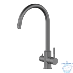 Смеситель для кухни Oliveeka OL-458022-BGM (оружейная сталь)