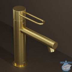 Смеситель для раковины Iddis Duna DUNMG00i01 (без донного клапана) (золото матовое)