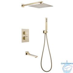 Душевая система Abber Daheim 250 1 режим AF8250G (золото матовое)