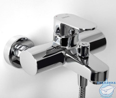 Смеситель для ванны WasserKRAFT Donau 5301 с душевым гарнитуром (хром)