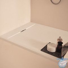 Поддон из литьевого мрамора Kupala 90х70 T5237FT песочный