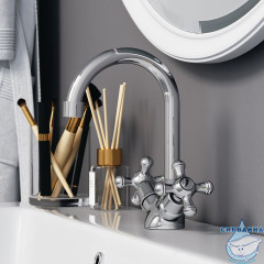 Смеситель для раковины Damixa Retro 230210000 (хром)