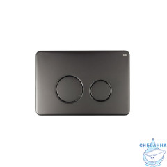 Кнопка смыва Iddis Unisteel графит UNSR2GMi77