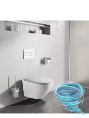 Унитаз подвесной безободковый Azario Grado AZ-001-UQ3 с сиденьем быстросъемным Soft Close (микролифт)