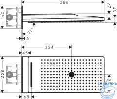 Верхний душ Hansgrohe Raindance Select 24001400
