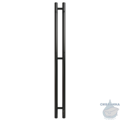 Полотенцесушитель электрический Grois Orso GR-134 110Х1200 П3 (КРУГ) black mat R (черный матовый)