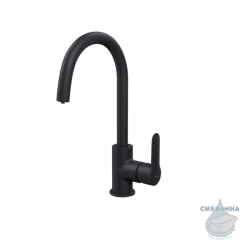 Смеситель для кухни с каналом для фильтрованной воды, черный, Cuba, IDDIS, CUBBLFJi05