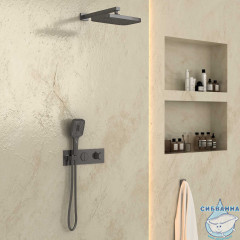 Душевая система Vincea 310 1 режим VSFW-422T1GM (вороненая сталь)