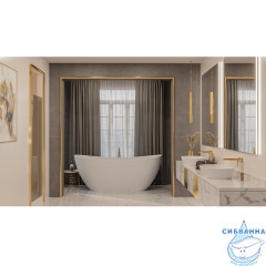 Ванна из искусственного камня Whitecross Onyx C 160x75 (белый матовый)