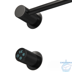 Полотенцесушитель электрический  Wonzon&Woghand Hamburg 52х72 WW-AL315-MB (с возможностью скрытого подключения, подключение универсальное) (черный матовый)