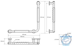 Поручень Bemeta Omega L 104507721