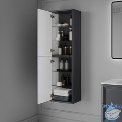 Пенал подвесной, 40 см, темно-серый, Oxford Neo, IDDIS, OXN40D0i97