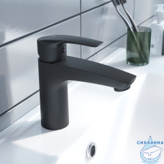 Смеситель для раковины Iddis Ray RAYBL00i01 (без донного клапана) (черный матовый)