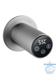 Полотенцесушитель электрический  Wonzon&Woghand Hamburg 52х72 WW-AL315-BR (с возможностью скрытого подключения, подключение универсальное) (никель)