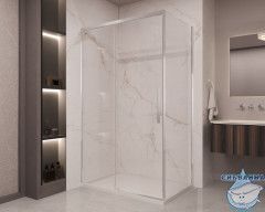 Душевое ограждение Vincea Stella 110x100 профиль хром, стекло прозрачное VSR-1ST1011CL