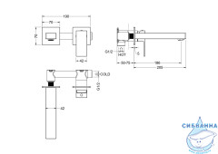 Смеситель для раковины встраиваемый Aquatek Либра AQ1613CR (хром)