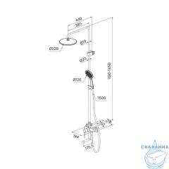 Душевая система Iddis Aiger 230 AIGBC3Fi06 (хром матовый)