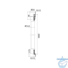 Душевой шланг 150 см Iddis 04P15BLi19 (черный)