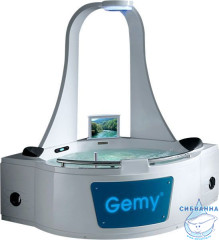 Акриловая ванна Gemy G9070 O 170х170 с гидромассажем