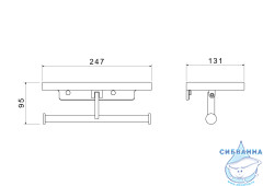 Держатель туалетной бумаги Aquatek Европа AQ4919MB