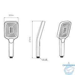 Душевая система Vincea 320 1 режим VSFW-4311RMB (черный матовый)