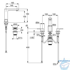  Смеситель для раковины Kludi Zenta Sl 483930565 (с донным клапаном) (хром)