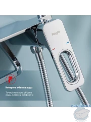 Встраиваемый смеситель с гигиеническим душем Raglo R51.55 (хром)