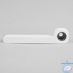 Излив для смесителя, ванна, плоский, латунь, 150 мм, поворотный, в/див, м. белый, ID, 995F15WM2SM