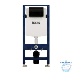 Комплект 2 в 1: инсталляция и клавиша смыва, черн., Optima Home, IDDIS, OPH00MBi32K