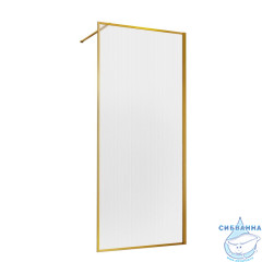 Walk-in Vincea Walk In HS 120 профиль брашированное золото , стекло рифленое VSW-1HP120FLBG