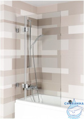 Шторка для ванны Riho VZ Scandic NXT X109V 1000x1500 L GX06072B1 профиль черный, стекло прозрачное