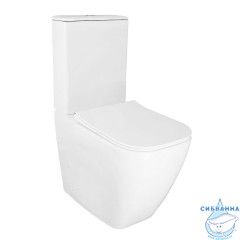 Унитаз напольный безободковый Azario Mirada  AZ-1288A с бачком и сиденьем Soft Close (микролифт)