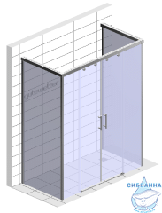 Дверь в нишу Bas Infinity WTW-TD-150-G-CH профиль хром, стекло матовое